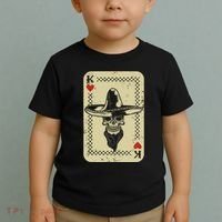 Poker King Mexico Sugar Skull Calavera Cards Player Cowboy Toddler T-Shirt thumb 2