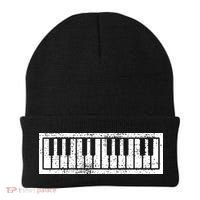 Piano Keyboard Musical Musician Pianist Gift Beanie thumb 0