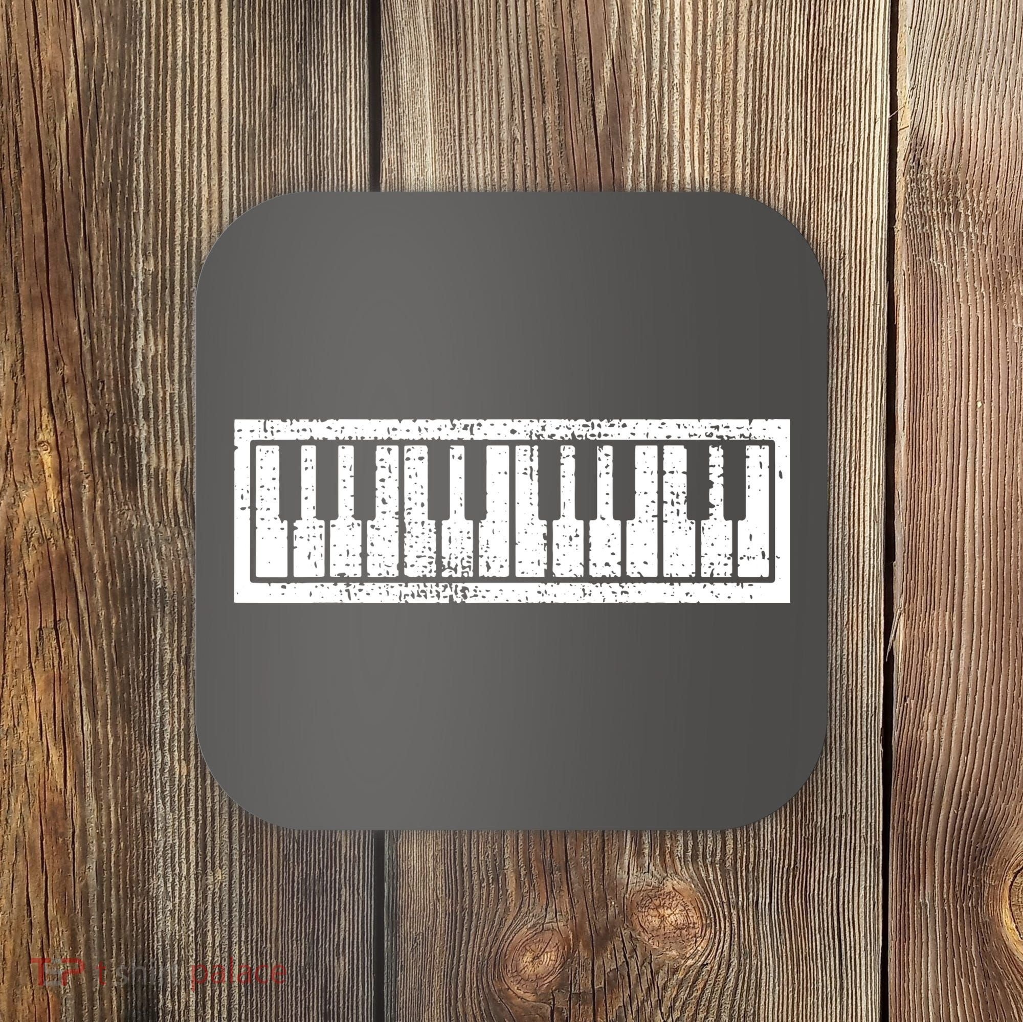 Piano Keyboard Musical Musician Pianist Gift Coaster