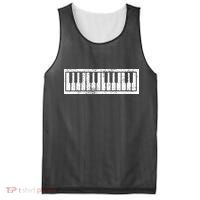 Piano Keyboard Musical Musician Pianist Gift Mesh Reversible Basketball Jersey Tank thumb 0