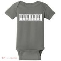 Piano Keyboard Musical Musician Pianist Gift Baby Bodysuit thumb 0