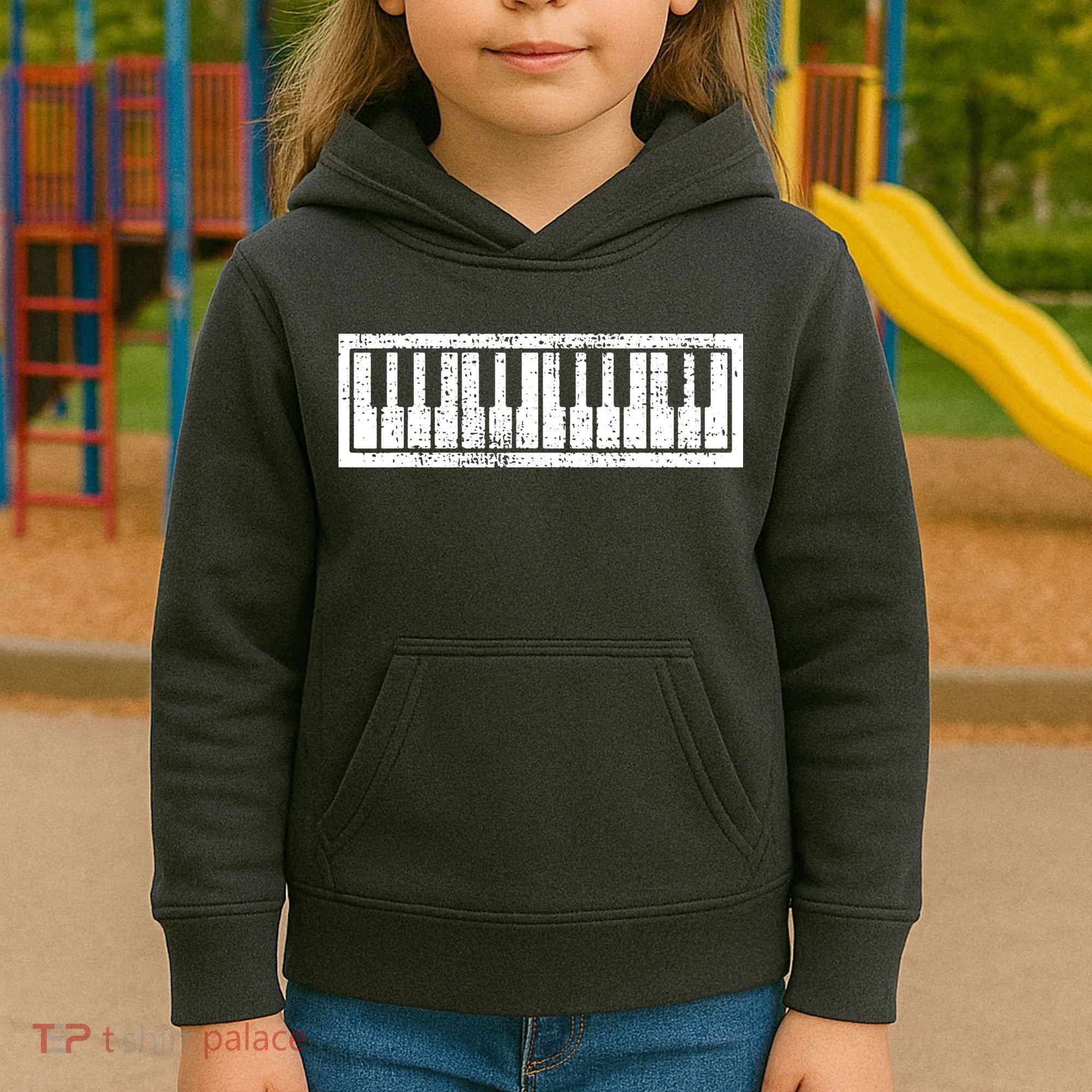 Piano Keyboard Musical Musician Pianist Gift Kids Hoodie