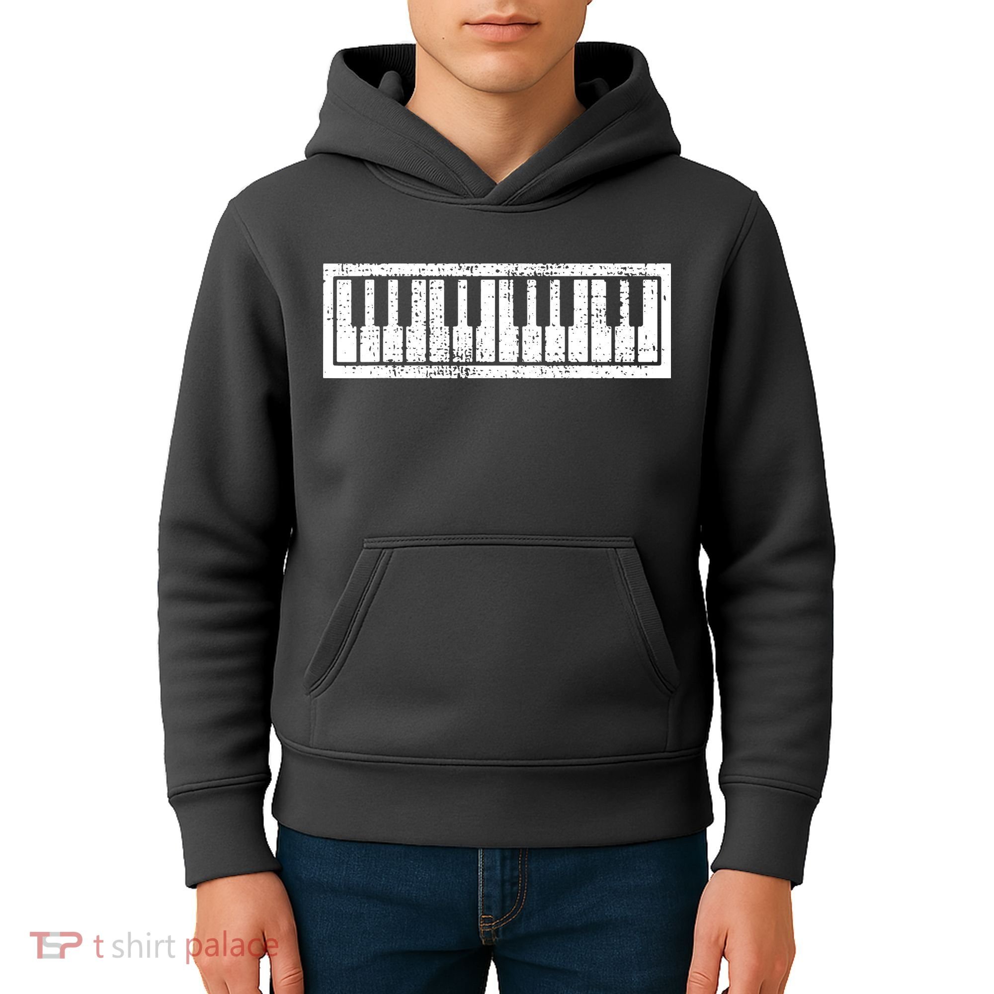 Piano Keyboard Musical Musician Pianist Gift Kids Hoodie