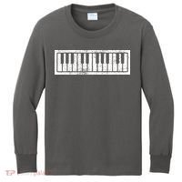 Piano Keyboard Musical Musician Pianist Gift Kids Long Sleeve Shirt thumb 0