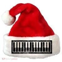 Piano Keyboard Musical Musician Pianist Gift Santa Hat thumb 0