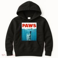 Paws Kitten Meow Parody Funny Cat Lover Gifts Kids Hoodie thumb 0