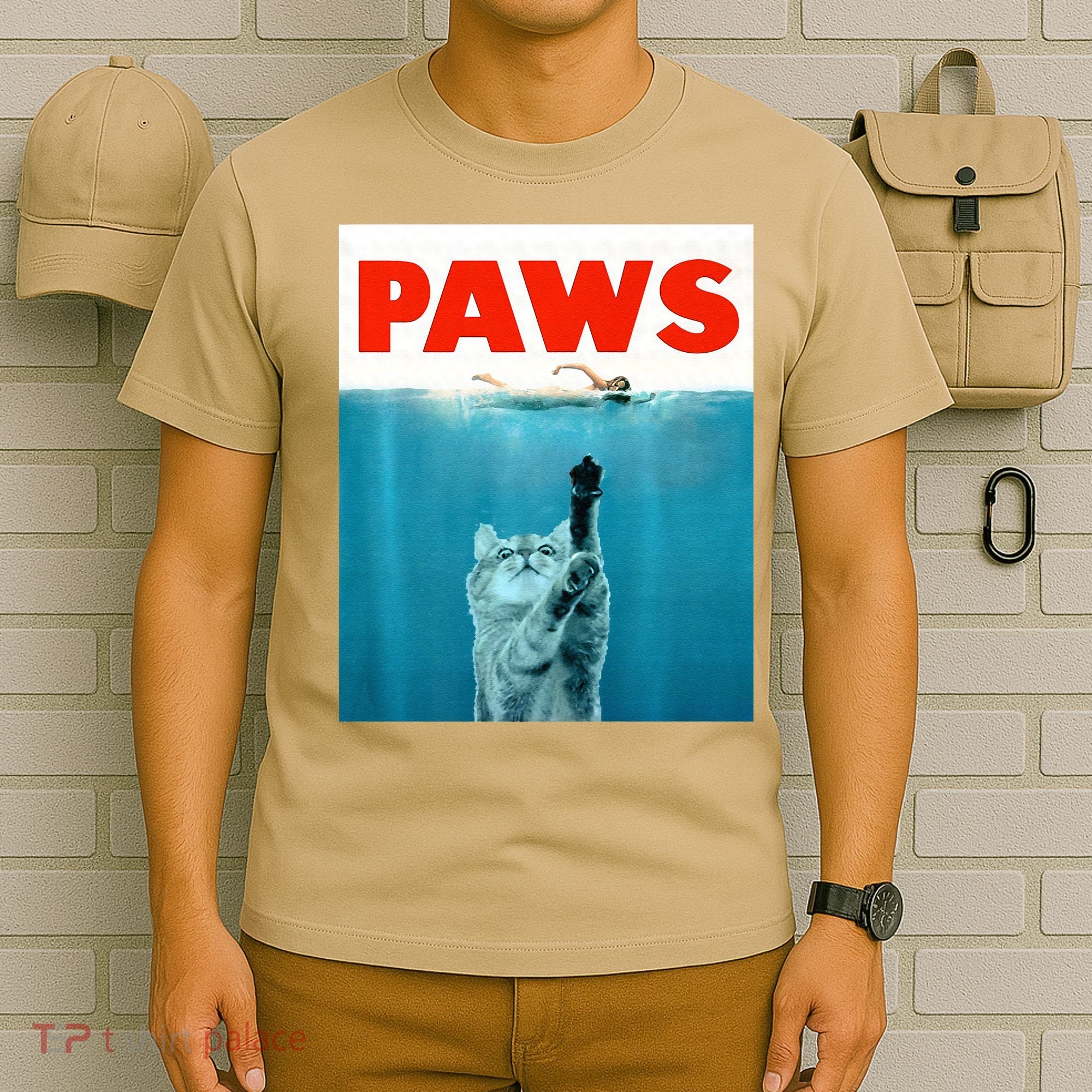 Paws Kitten Meow Parody Funny Cat Lover Gifts T-Shirt