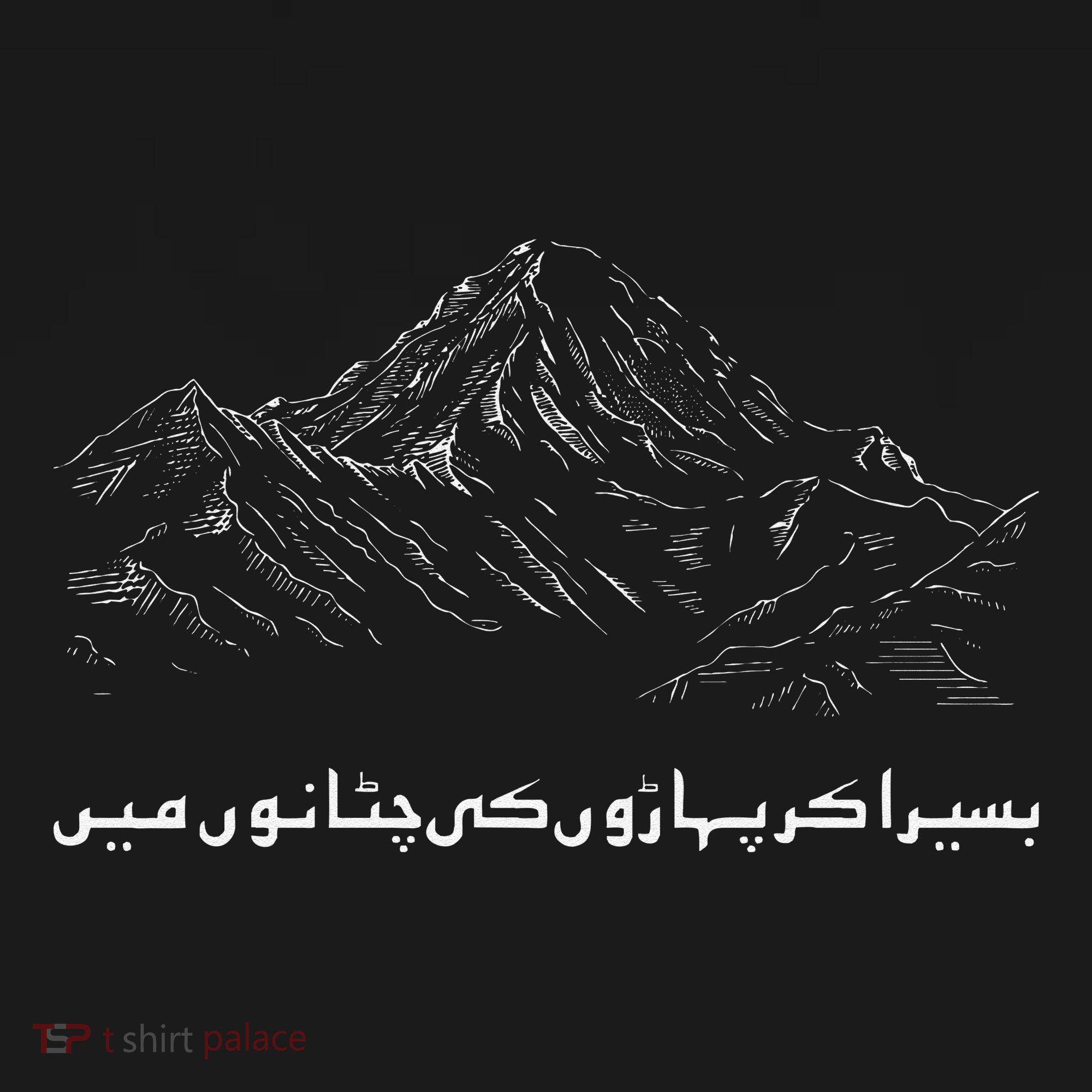 Pakistan K2 Mountain And Allama Iqbal Poetry Urdu T-Shirt