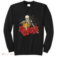 Plants Keep Me Alive Floral Skull Sweatshirt thumb 0