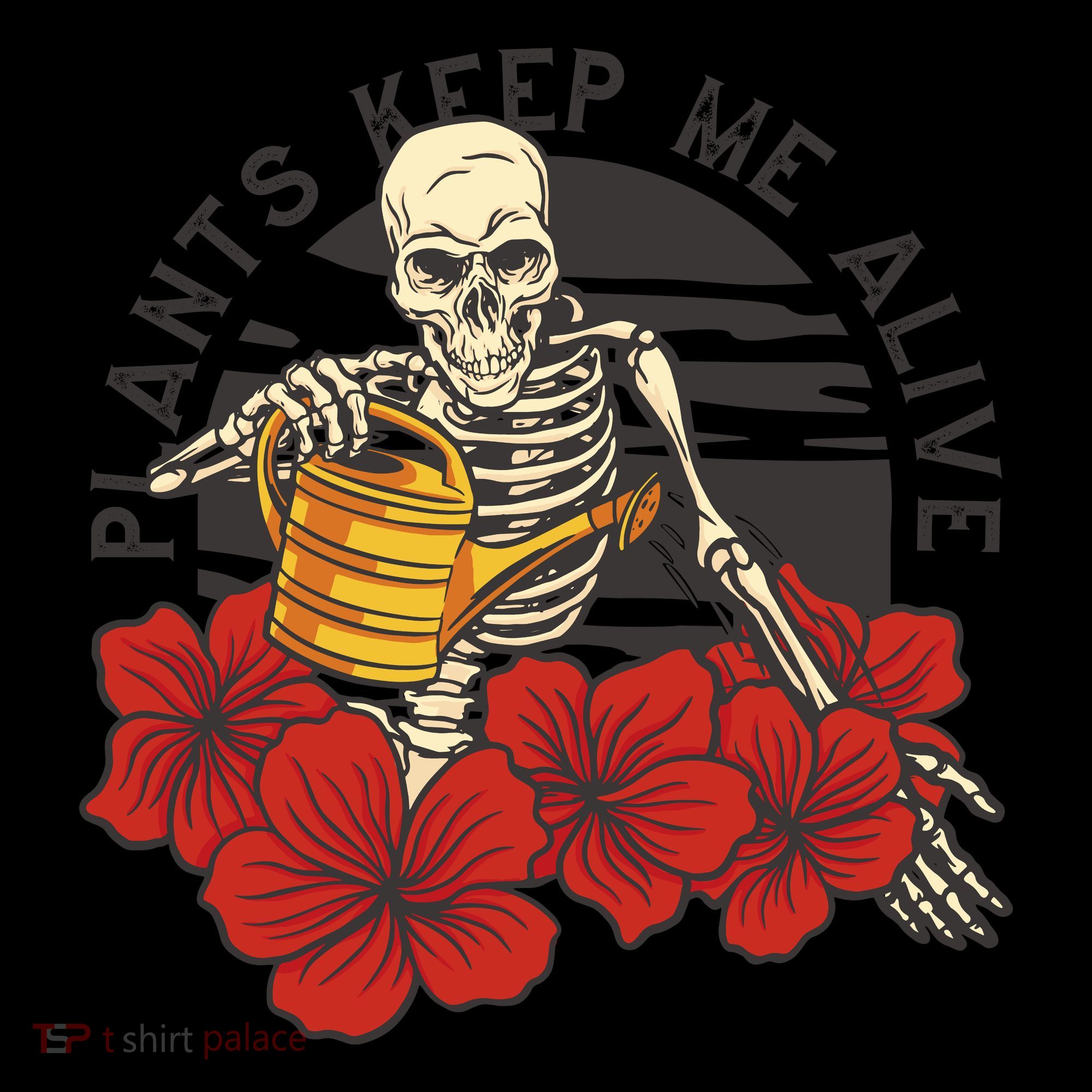 Plants Keep Me Alive Floral Skull Women's Hoodie