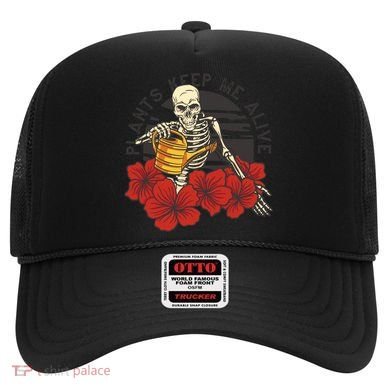 Plants Keep Me Alive Floral Skull Hat