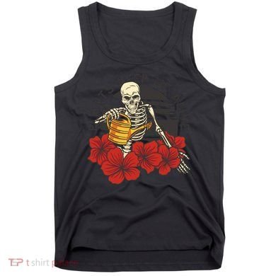 Plants Keep Me Alive Floral Skull Tank Top