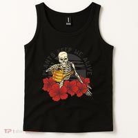 Plants Keep Me Alive Floral Skull Tank Top thumb 2