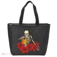 Plants Keep Me Alive Floral Skull Tote Bag thumb 0