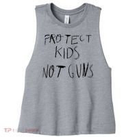 Protect Kid Not Guns Pencil Women's Racerback Cropped Tank thumb 0