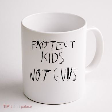 Protect Kid Not Guns Pencil Coffee Mug back