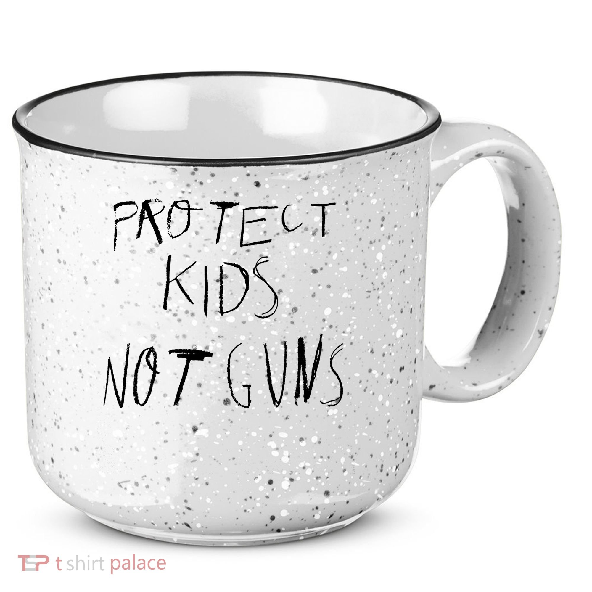 Protect Kid Not Guns Pencil 15oz Campfire Ceramic Mug