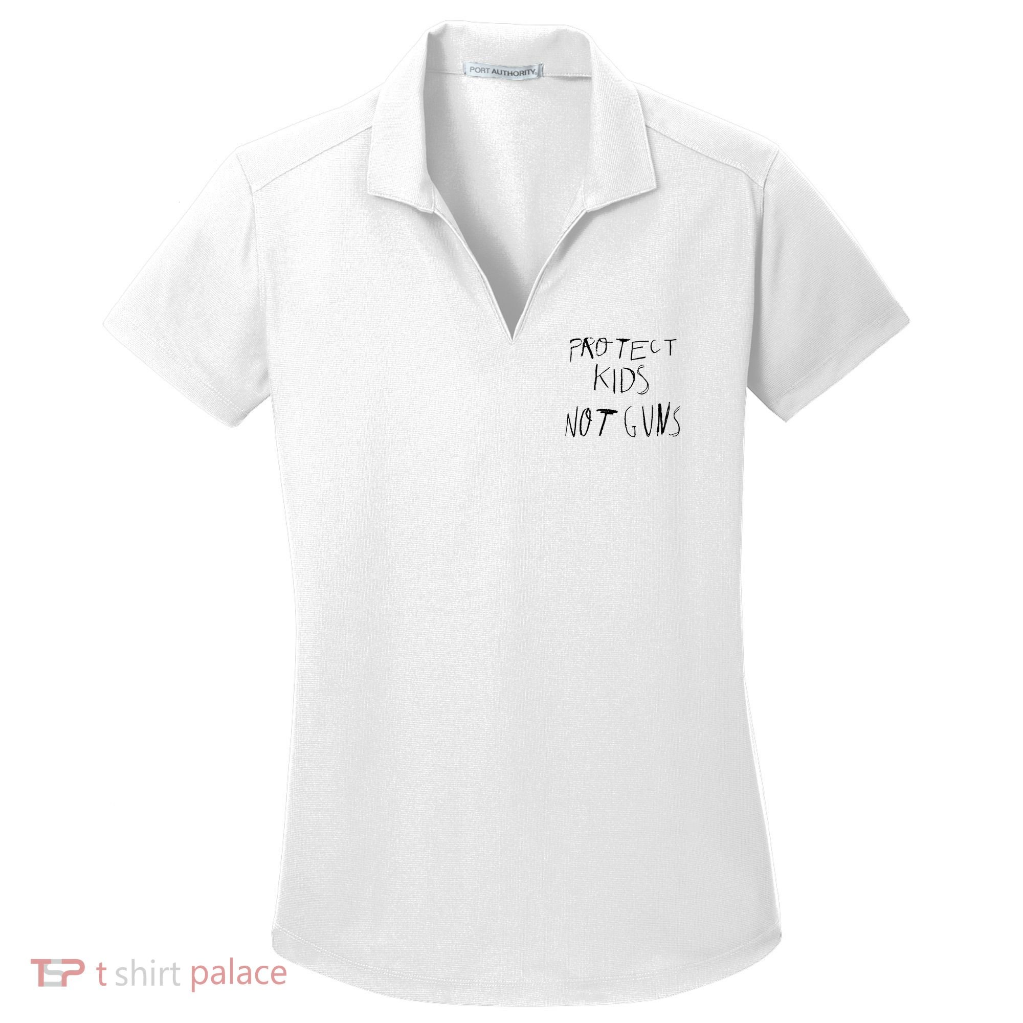 Protect Kid Not Guns Pencil Women's Dry Zone Grid Polo