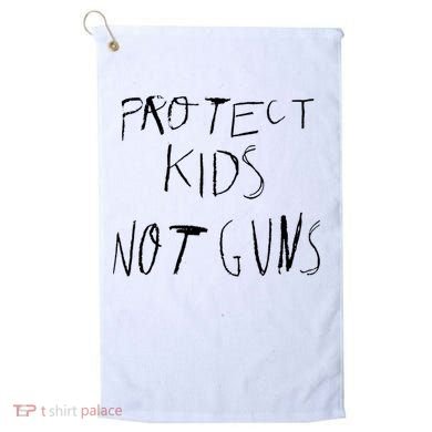 Protect Kid Not Guns Pencil Golf Towel