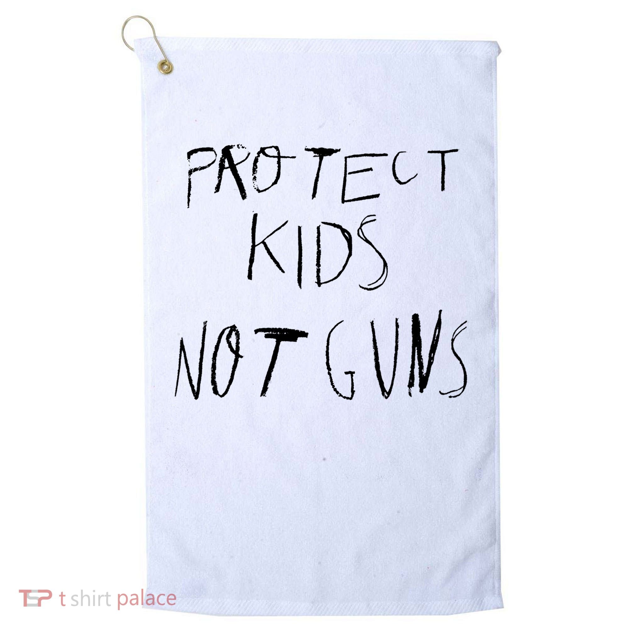Protect Kid Not Guns Pencil Golf Towel