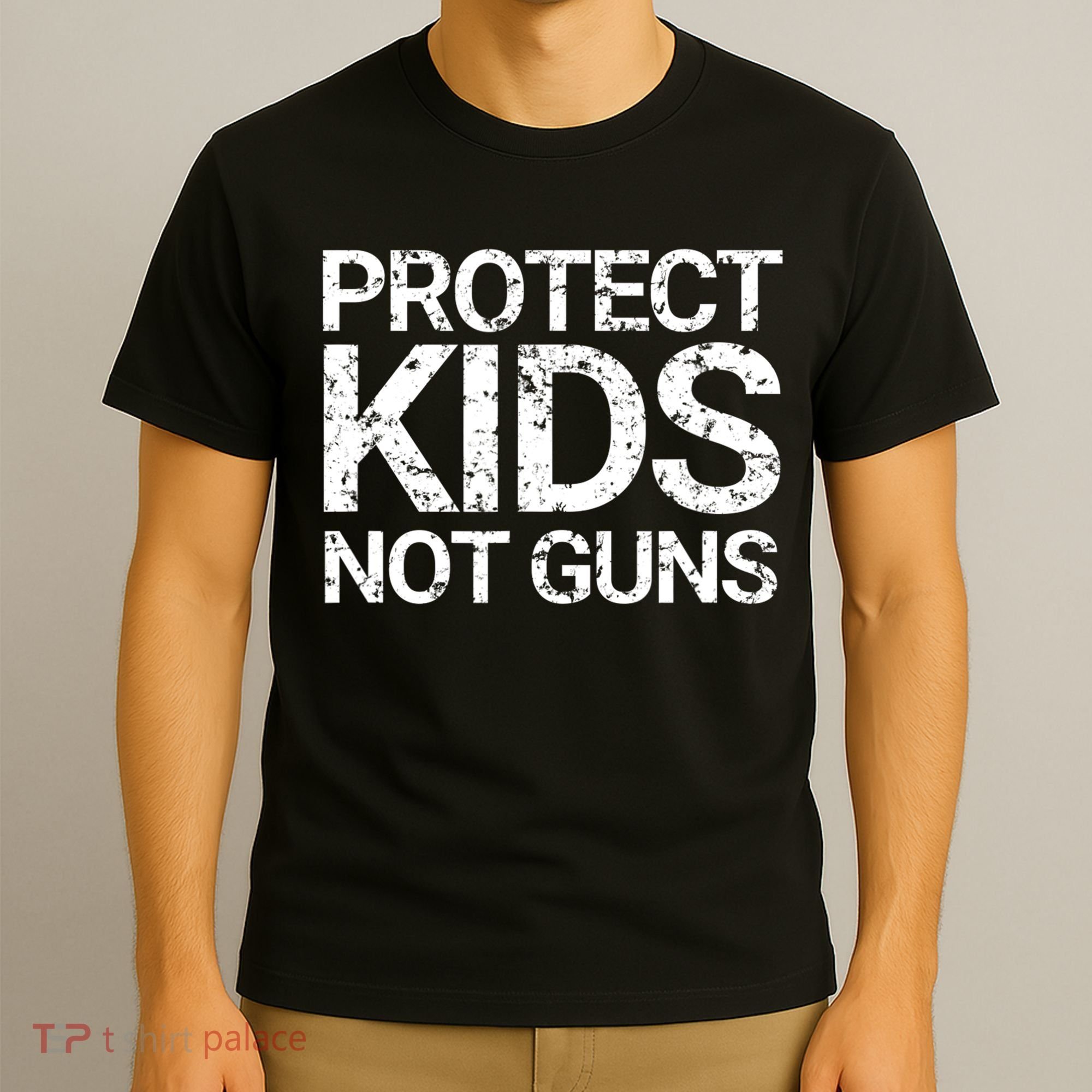 Protect Kids Not Guns Faded Grunge T-Shirt