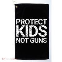 Protect Kids Not Guns Faded Grunge Golf Towel thumb 0