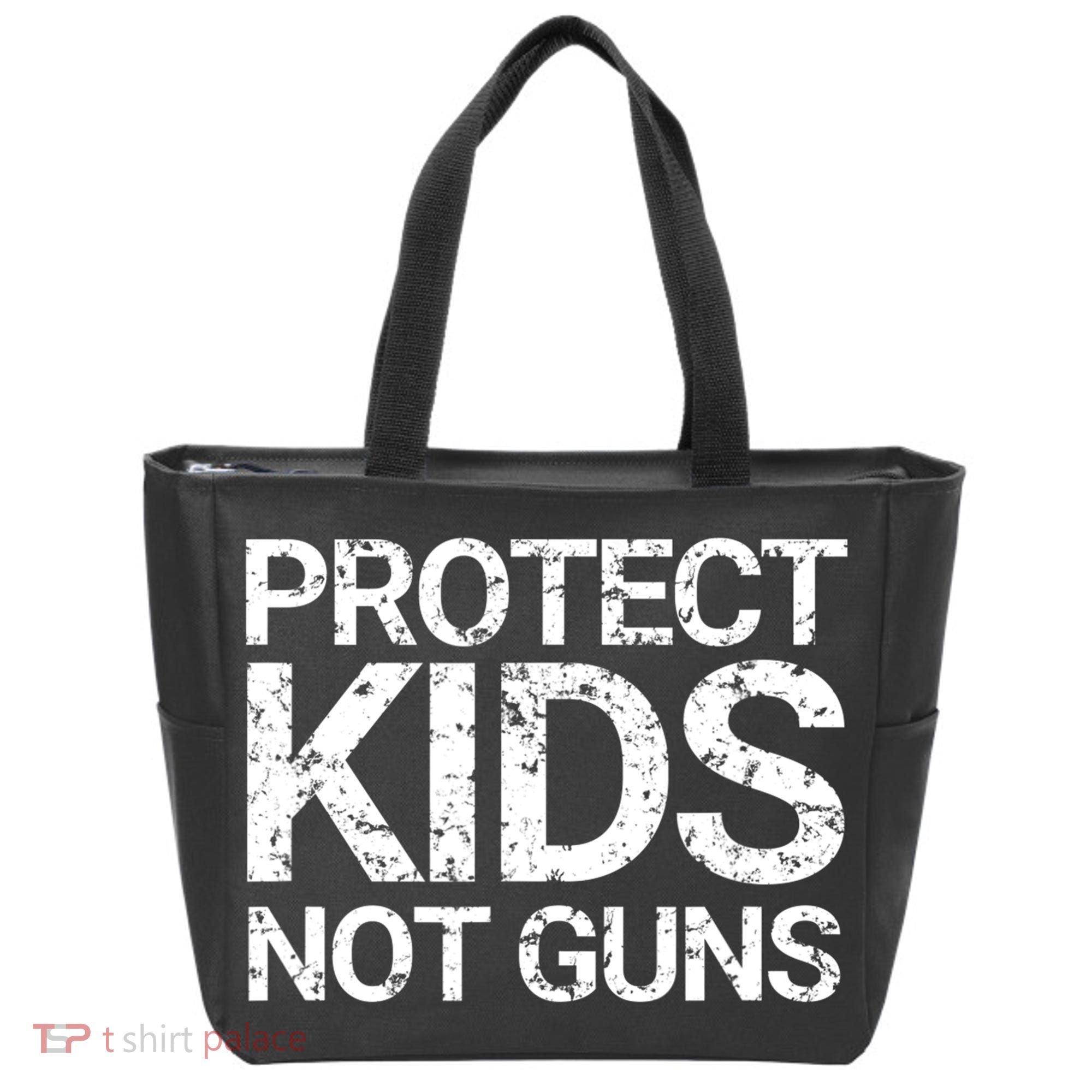 Protect Kids Not Guns Faded Grunge Tote Bag