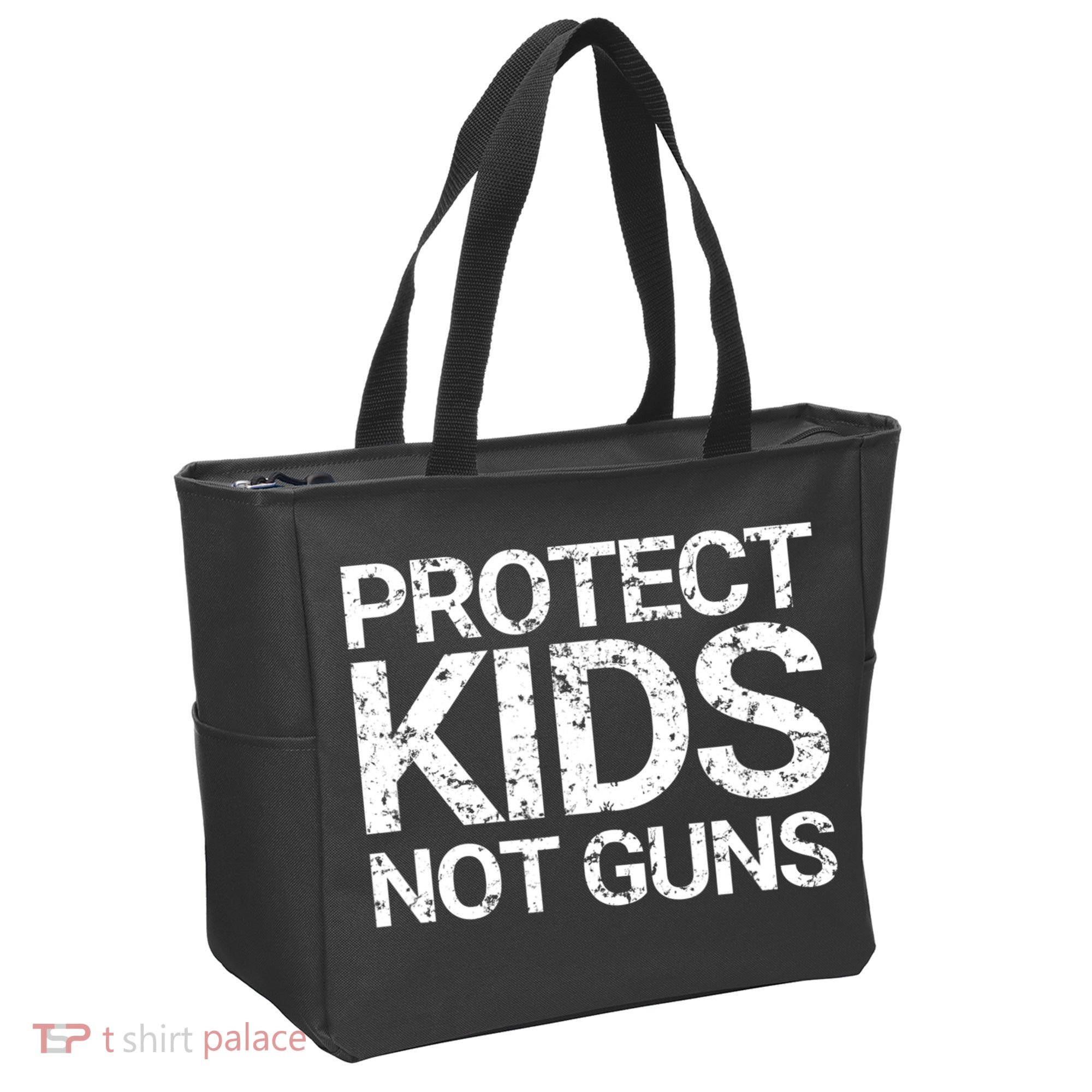Protect Kids Not Guns Faded Grunge Tote Bag