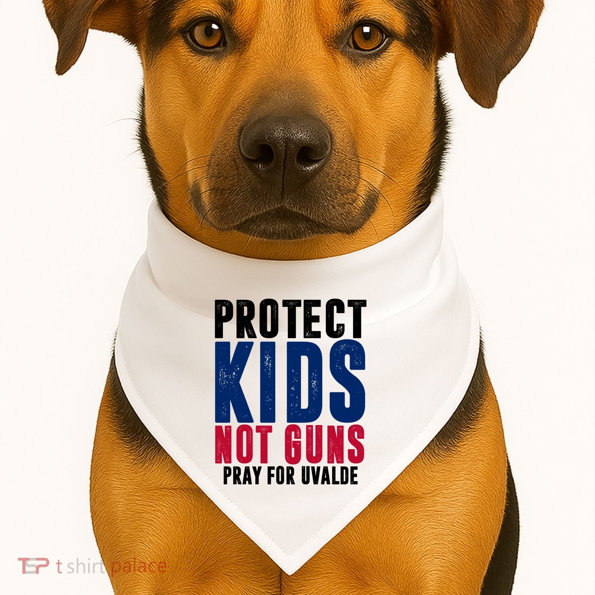 Protect Kids Not Guns Pray For Uvalde USA-Made Doggie Bandana
