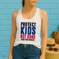 Protect Kids Not Guns Pray For Uvalde Women's Tank Top thumb 2