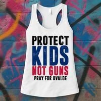 Protect Kids Not Guns Pray For Uvalde Women's Tank Top thumb 3