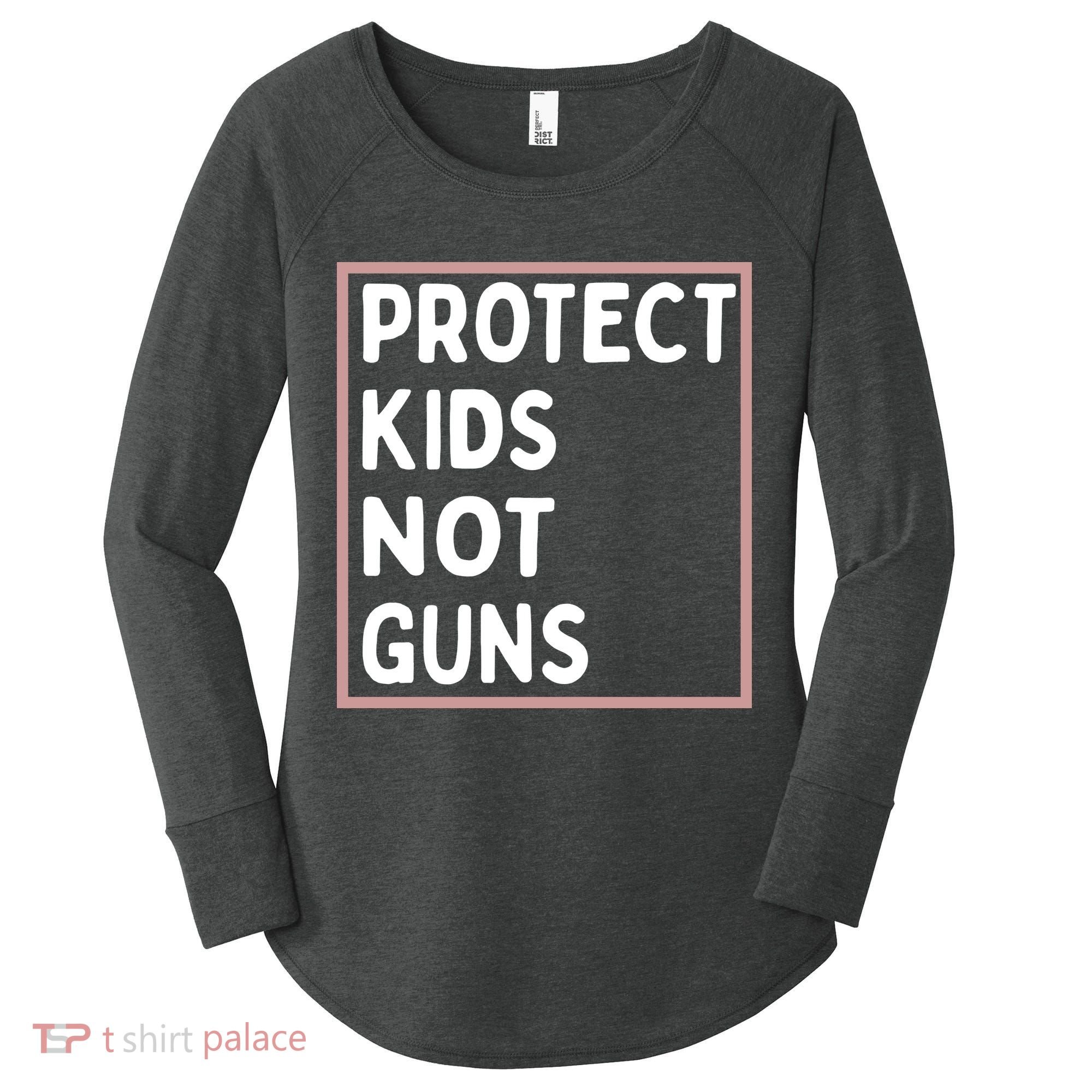 Protect Kids Not Guns End Gun Violence Uvalde Strong Women's Perfect Tri Tunic Long Sleeve Shirt