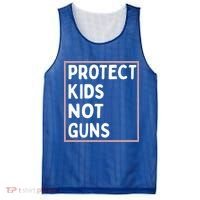 Protect Kids Not Guns End Gun Violence Uvalde Strong Mesh Reversible Basketball Jersey Tank thumb 0