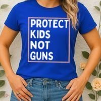 Protect Kids Not Guns End Gun Violence Uvalde Strong Women's T-Shirt thumb 2