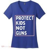 Protect Kids Not Guns End Gun Violence Uvalde Strong Women's V-Neck T-Shirt thumb 0
