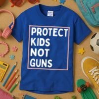 Protect Kids Not Guns End Gun Violence Uvalde Strong Kids T-Shirt thumb 3