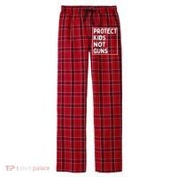 Protect Kids Not Guns End Gun Violence Uvalde Strong Men's Flannel Plaid Pajama Pants thumb 0