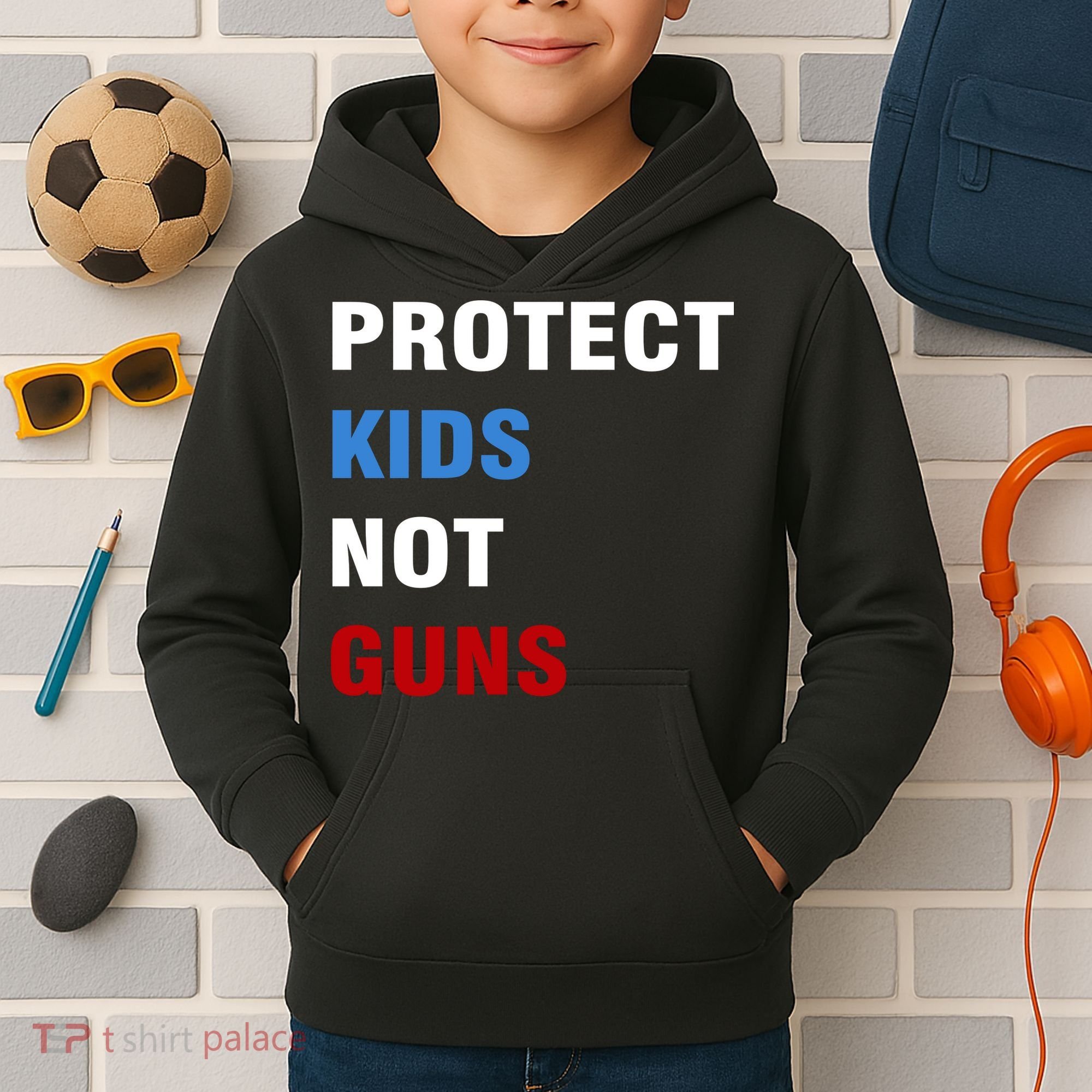 Protect Kids Not Guns Kids Hoodie