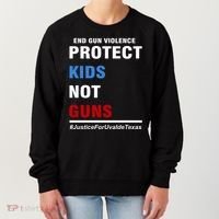 Protect Kids Not Guns Justice For Uvalde Texas Women's Sweatshirt thumb 0