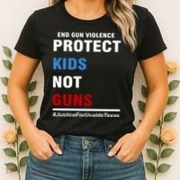 Protect Kids Not Guns Justice For Uvalde Texas Women's T-Shirt thumb 2