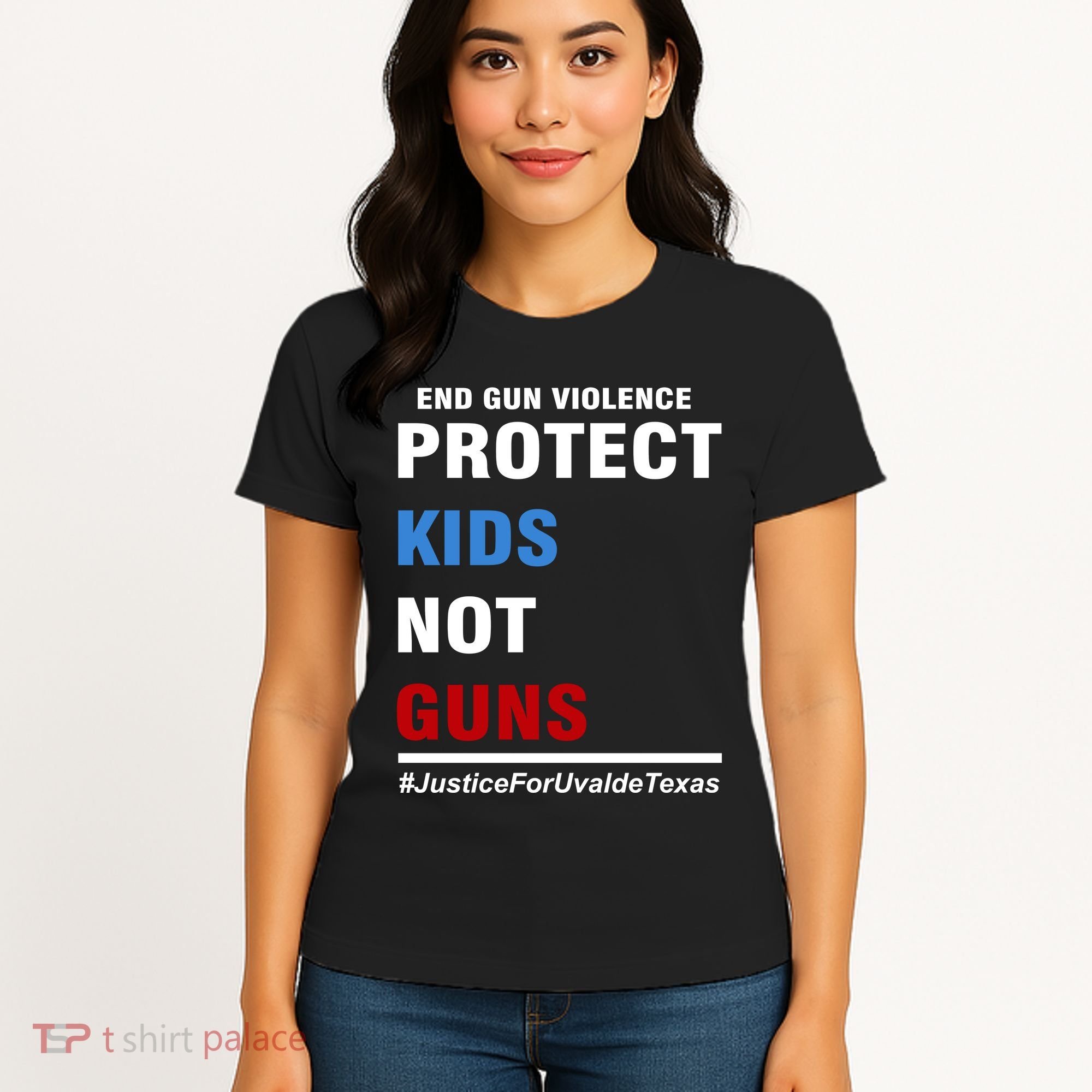 Protect Kids Not Guns Justice For Uvalde Texas Women's T-Shirt