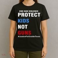 Protect Kids Not Guns #JusticeForUvalde T-Shirt thumb 4