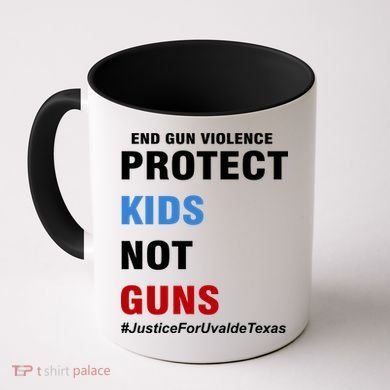 Protect Kids Not Guns #JusticeForUvalde Coffee Mug