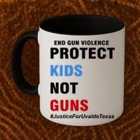 Protect Kids Not Guns #JusticeForUvalde Coffee Mug thumb 2