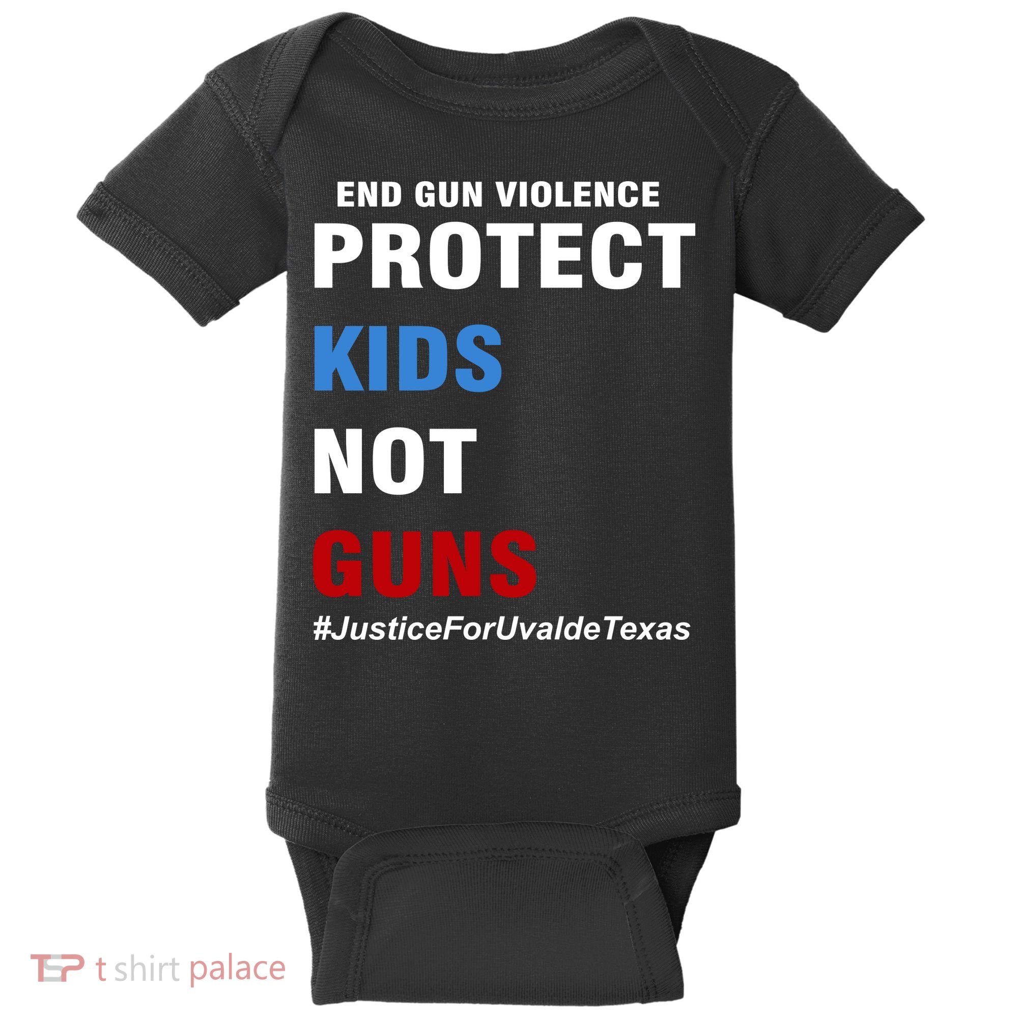 Protect Kids Not Guns #JusticeForUvalde Baby Bodysuit