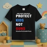 Protect Kids Not Guns #JusticeForUvalde Toddler T-Shirt thumb 3