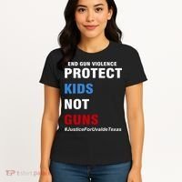 Protect Kids Not Guns #JusticeForUvalde Women's T-Shirt thumb 4