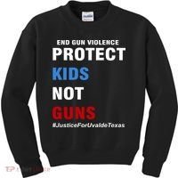 Protect Kids Not Guns #JusticeForUvalde Kids Sweatshirt thumb 0