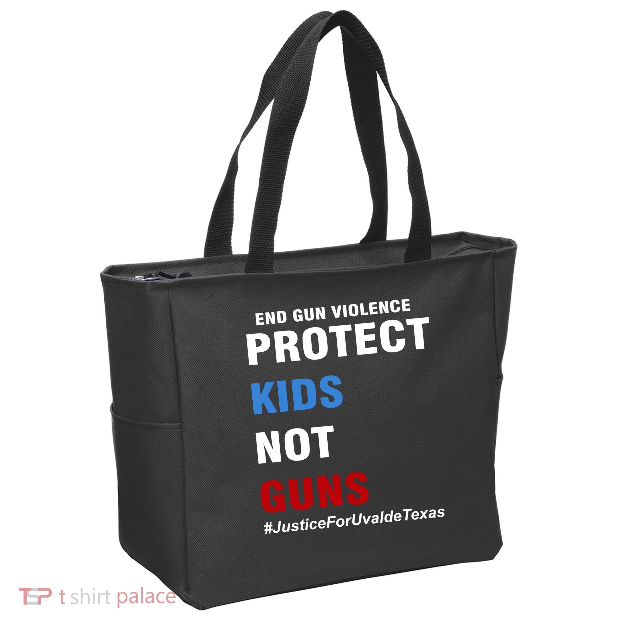Protect Kids Not Guns #JusticeForUvalde Tote Bag