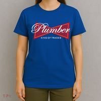 Plumber King Of Trades Cool Gift Funny Gift For Plumbers Gift T-Shirt thumb 4
